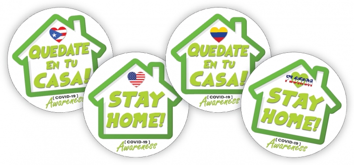 Stay Home-Quedate En Casa Closeup